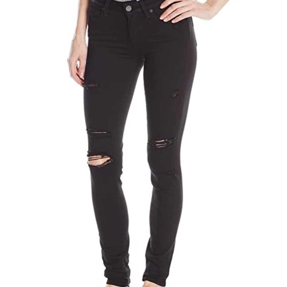 PAIGE Skinny Black Jeans